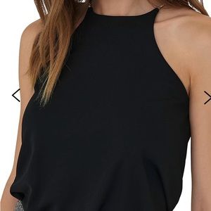 Only brand size medium (fits small) dainty halter top.